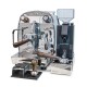 BFC REALE Espressomaschine 1 Gr. Levetta Edelstahl mit Siebträgergriffe und Knebel aus Nussbaum-Holz / Barista Maschine