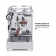 Bundle: Torre Pierino Espressomaschine Edelstahl, 1 Gr. mit ERGOLIFT™ , Eureka Silenzio Chrom, Kaffeesatzlade, Station & Tamper