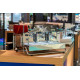 Royal Rise Siebträger Espresso-Maschine, Multiboiler, 2 Gruppen, Elektronik mit  Arbeitsflächen-Beleuchtung und erhöhte Gruppen